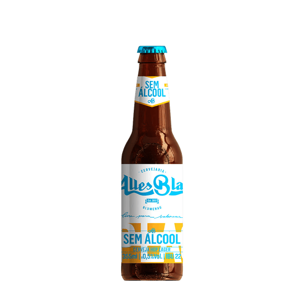 Cerveja Alles Blau Sem Álcool Hop Lager 355ml